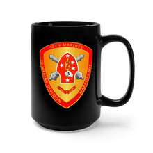 Load image into Gallery viewer, Black Mug 15oz - USMC - 10th Marine Regiment wo Txt
