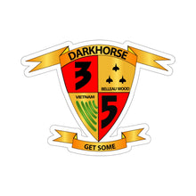 Load image into Gallery viewer, Kiss-Cut Stickers - USMC - 3rd Battalion, 5th Marines - DarkHorse wo Txt
