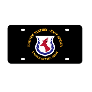 [Made in USA] Custom Aluminum Automotive License Plate 12" x 6" - Army - Kagnew Station - East Africa wo Drop Shadow