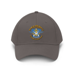 Twill Hat - Navy - Search and Rescue Swimmer  - Hat - Direct to Garment (DTG) - Printed