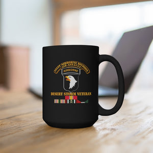 Black Mug 15oz - Army - 101st Airborne Division - Desert Storm Veteran