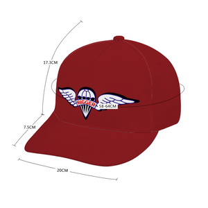  Custom All Over Print Unisex Adjustable Curved Bill Baseball Hat - Army - Parachute Rigger Cloth wo Txt X 300