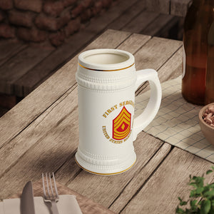 Beer Stein Mug - USMC - First Sergeant  X 300