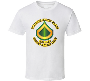 Private First Class - E3 - w Text - Retired T Shirt