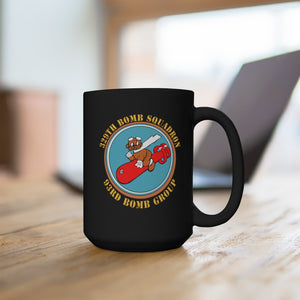 Black Mug 15oz - AAC - 329th Bomb Squadron,93rd Bomb Group - WWII - USAAF