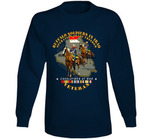 Load image into Gallery viewer, Army - Buffalo Soldiers In Iraq - Oif - Cavalrymen At War  W Iraq Svc Long Sleeve
