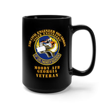 Load image into Gallery viewer, Black Mug 15oz - USAF - 23d Civil Engineer Squadron - Tiger Engineers - Moody AFB, GA
