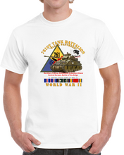 Load image into Gallery viewer, Army - 761st Tank Battalion - Black Panthers - W Tank W Ssi Wwii  Eu Svc T Shirt
