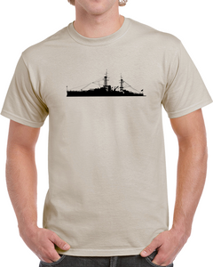 Battleship - USS Arizona - Silhouette  T Shirt, Hoodie, and Long Sleeve
