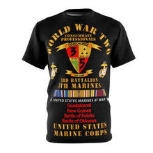 Load image into Gallery viewer, Unisex AOP Cut &amp; Sew Tee - USMC - WWII  - 3rd Bn, 5th Marines - w PAC SVC

