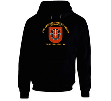 Load image into Gallery viewer, 7th Special Forces Group w Flash - Fort Bragg, North Carolina Hoodie and Long Sleeve
