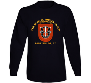 7th Special Forces Group w Flash - Fort Bragg, North Carolina Hoodie and Long Sleeve