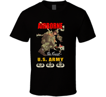Load image into Gallery viewer, Airborne Poster Wi Backgrnd W Badgesv1 T Shirt
