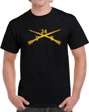 Load image into Gallery viewer, Army - 24th Infantry Regiment Branch Wo Txt T Shirt
