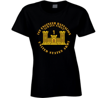 Load image into Gallery viewer, 1st Engineer Battalion - Always First - Eng Branch Num - Us Army Ladies T Shirt
