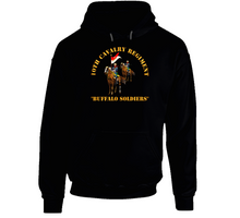 Load image into Gallery viewer, Army - 10th Cavalry Regiment W Cavalrymen - Buffalo Soldiers Hoodie
