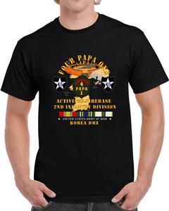 Army - 4p1 - Active Firebase - 2nd Id W Korea Svc T Shirt