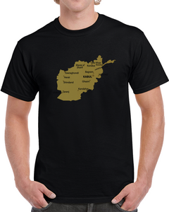 Afghan - Afghanistan Map T Shirt