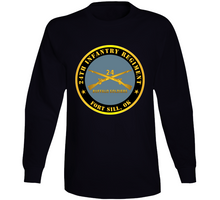 Load image into Gallery viewer, Army - 24th Infantry Regiment - Fort Sill, Ok - Buffalo Soldiers W Inf Branch Long Sleeve T Shirt
