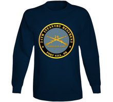 Load image into Gallery viewer, Army - 24th Infantry Regiment - Fort Sill, Ok - Buffalo Soldiers W Inf Branch Long Sleeve T Shirt
