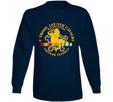 Load image into Gallery viewer, Army - C Troop, 1st-9th Cavalry - Headhunters - Vietnam Vet W 1966-1967 Vn Svc X 300 Long Sleeve T Shirt
