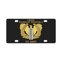 Load image into Gallery viewer, Army - Emblem - Warrant Officer 5 - CW5 w Eagle Classic License Plate
