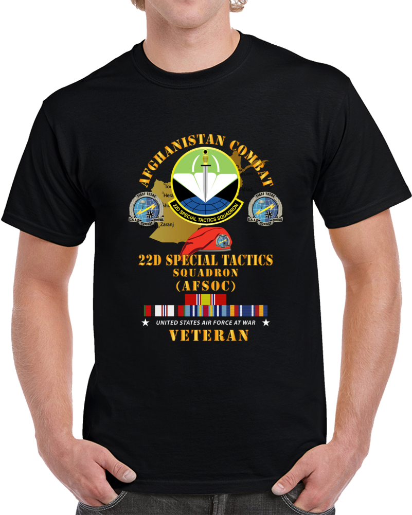 Usaf - Afghanistan Vet W 22d Special Tactics Squadron X 300 T Shirt