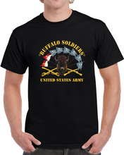 Load image into Gallery viewer, Army - Buffalo Soldiers - Infantry - Cavalry Guidons W Buffalo Head - Us Army X 300 T Shirt
