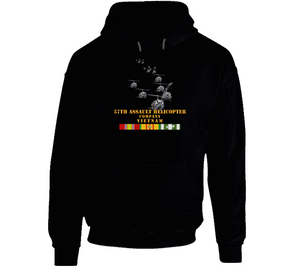 Army - 57th Assault Helicopter Co W Vn Svc X 300 Hoodie