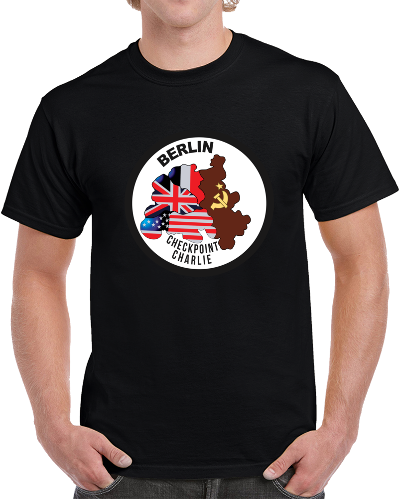 Berlin - Checkpoint Charlie - Round - Bright X 300 Classic T Shirt