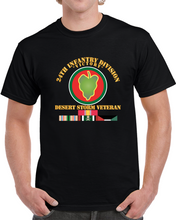 Load image into Gallery viewer, Army - 24th Infantry Division - Desert Storm Veteran X 300 T Shirt
