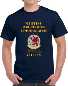 Army - Usaf - 52nd Operations Support Squadron - Griffins - Wings Up Talons Out Classic T Shirt