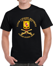 Load image into Gallery viewer, 113th Cavalry Regiment - Cav Br - Dui - 1st Squadron W Red Regt Txt X 300 T Shirt
