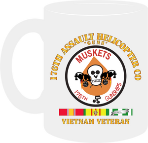 176th Gunships (Muskets) - Guns - Vietnam Vet with Service Ribbons - Mug