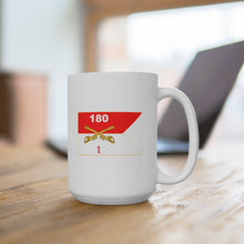 Load image into Gallery viewer, Ceramic Mug 15oz - Army - 1st Squadron, 180th Cavalry Regiment - Guidon
