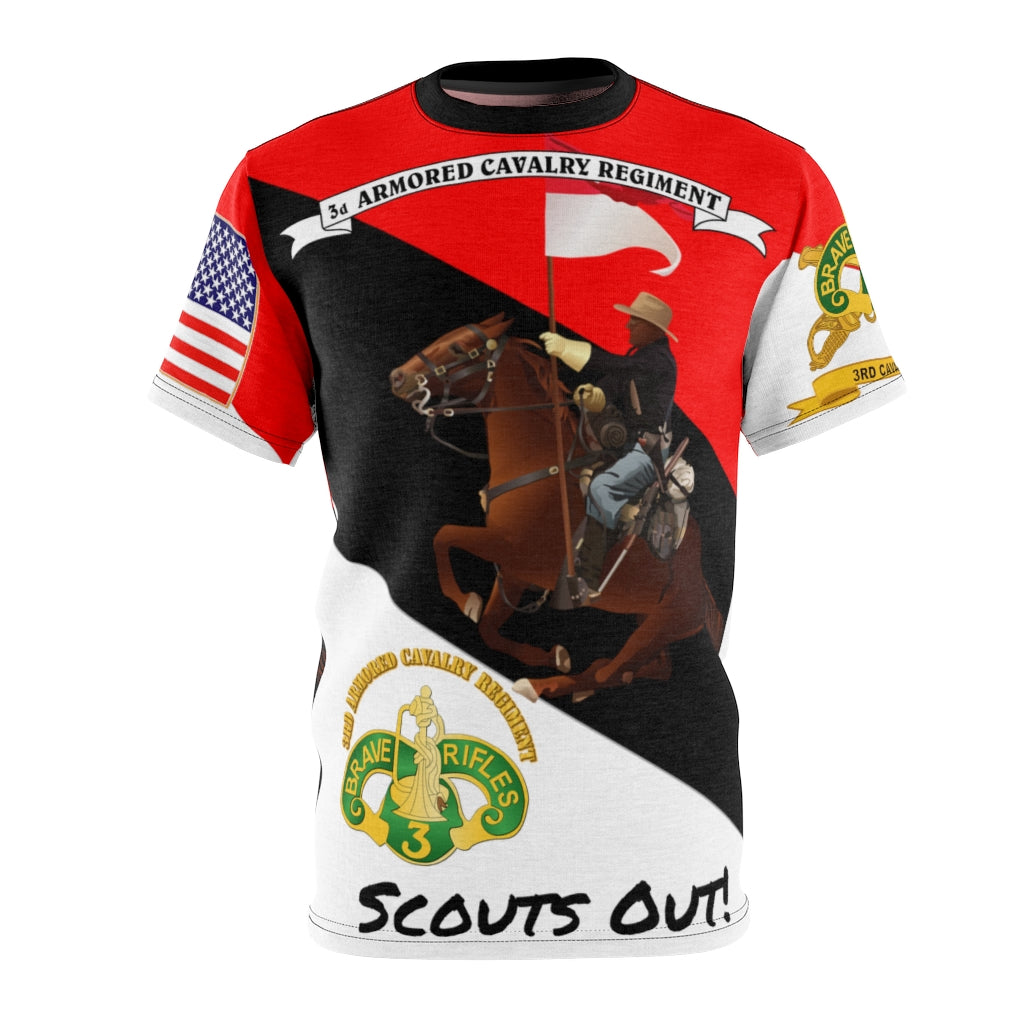 All Over Printing - Army - 3rd Armored Cavalry Regiment with Cavalryman and Blood and Steel