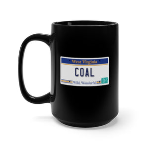 Black Mug 15oz - Govt - License - WV - COAL