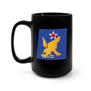 Black Mug 15oz - SSI - AAF - 2nd Air Force wo Txt X 300