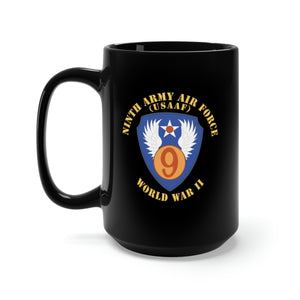 Black Mug 15oz - AAC - SSI - 9th Air Force - WWII - USAAF x 300