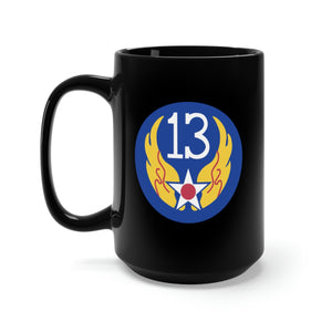 Black Mug 15oz - AAC - SSI - 13th Air Force wo Txt X 300