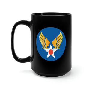 Black Mug 15oz - SSI - AAF - 1st Army Air Force wo Txt X 300