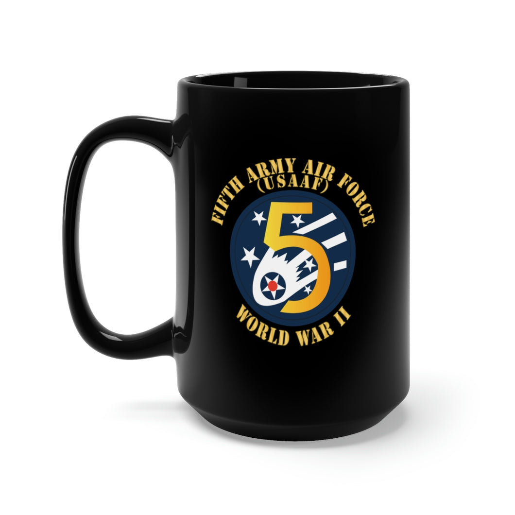 Black Mug 15oz - SSI - AAF - 5th Air Force - WWII - USAAF x 300