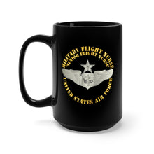 Load image into Gallery viewer, Black Mug 15oz - USAF - Military Flight Nurse - Flight Nurse - Senior
