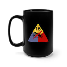 Load image into Gallery viewer, Black Mug 15oz - Army - 15th Armored Division wo Txt

