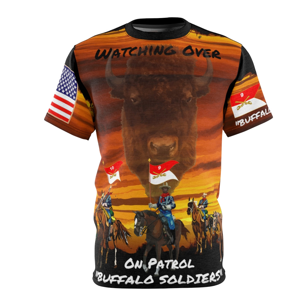 All Over Printing - Army - Buffalo Soldiers On Patrol in the Old West with Ghost Buffalo on Overwatch - 9th and 10th Cavalry Regiments