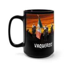 Load image into Gallery viewer, Black Mug 15oz - Proud Southwestern Vaqueros on Parade
