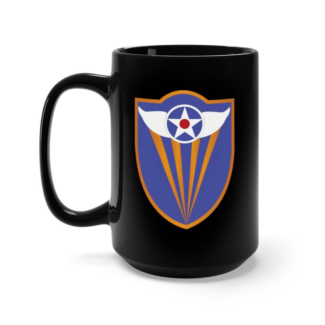 Black Mug 15oz - AAC - SSI - 4th Air Force wo Txt X 300