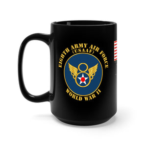 Black Mug 15oz - USAAF - 8tha Army Air Force - Bombing Run - World War II