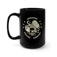 Load image into Gallery viewer, Black Mug 15oz - Army - Operation Provide Comfort wo BkGrd
