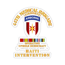 Load image into Gallery viewer, Kiss-Cut Stickers - Uphold Demo - 44th Medical Bde w Svc Ribbons
